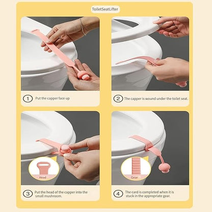 Silicone Toilet Seat Lifter Pack of 4